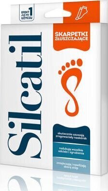 Jalakoorimismask - sokid Silcatil Exfoliating Foot Mask, 1 tk цена и информация | Kehakreemid, kehaõlid ja losjoonid | hansapost.ee