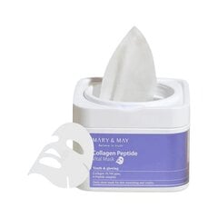 Стангринамойи лакштинэ вейдо каукэ Mary &amp; May Collagen Peptide Vital Mask, 400 мл, 30 шт. цена и информация | Маски для лица, патчи для глаз | hansapost.ee