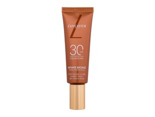 Näole mõeldud päikesekaitsekreem, mis annab jume Lancaster Infinite Bronze Sunlight Cream SPF30, 1 Light/Medium, 50 ml hind ja info | Päikesekaitse ja päevitusjärgsed kreemid | hansapost.ee