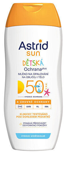 Päikesekaitse losjoon Astrid Sun kehale ja näole lastele SPF50, 200 ml hind ja info | Päikesekaitse ja päevitusjärgsed kreemid | hansapost.ee