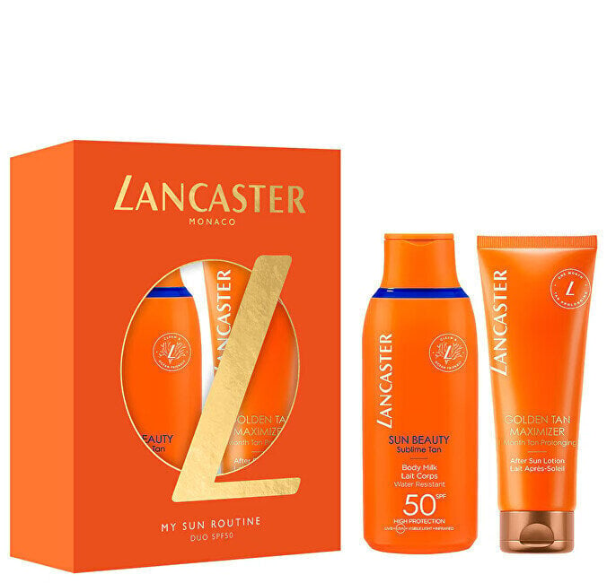 Päikesekaitsekomplekt Lancaster My Sun Routine: kehapiim SPF50, 175 ml + päevitusjärgne losjoon, 125 ml цена и информация | Päikesekaitse ja päevitusjärgsed kreemid | hansapost.ee