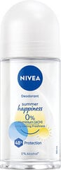 Шариковый дезодорант Nivea Summer Happiness Fresh, 50 мл цена и информация | Дезодоранты | hansapost.ee