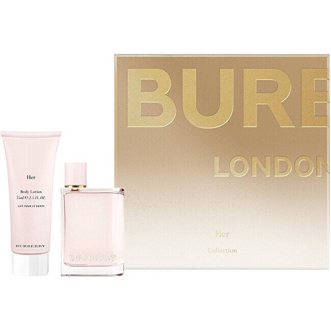 Komplekt Burberry Her naistele: parfüümvesi EDP, 50 ml + kehapiim, 75 ml hind ja info | Parfüümid naistele | hansapost.ee