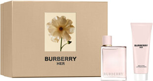 Komplekt Burberry Her naistele: parfüümvesi EDP, 50 ml + kehapiim, 75 ml hind ja info | Burberry Parfüümid, lõhnad ja kosmeetika | hansapost.ee