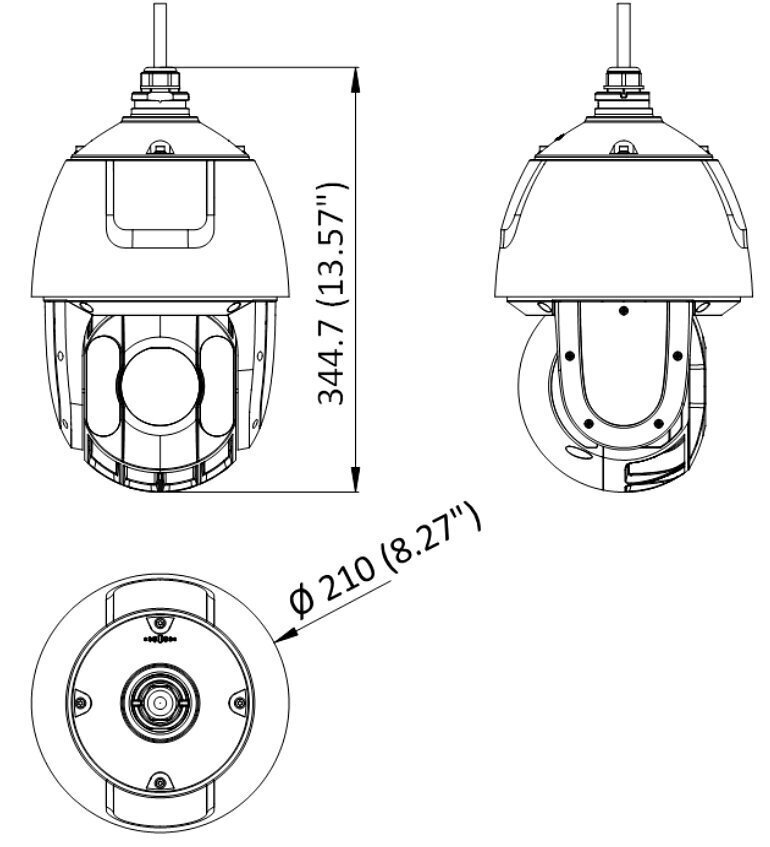 KIIRE IP-KUPPELKAAMERA VÄLISTINGIMUSTESSE DS-2DE5425IW-AE(T5) - 3.7 Mpx 4.8 ... 120 mm Hikvision цена и информация | Valvekaamerad | hansapost.ee