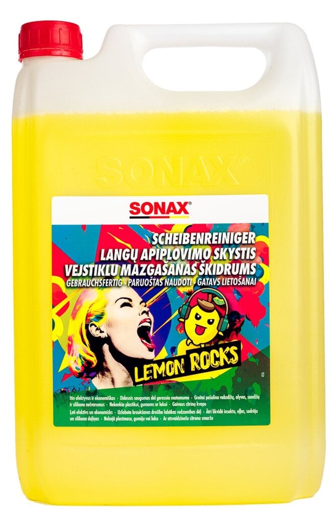 Suvine aknapesuvedelik Sonax Lemon Rocks, 4L цена и информация | Klaasipesuvedelikud ja jahutusvedelikud | hansapost.ee