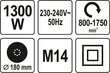 Elektriline krohvilihvija Yato, 1300W цена и информация | Lihvmasinad | hansapost.ee