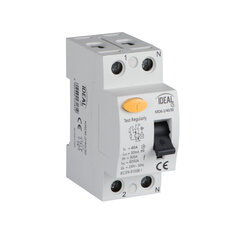 Устройство остаточного тока KRD6 2P 40A AC 30mA Идеально цена и информация | Выключатели, розетки | hansapost.ee
