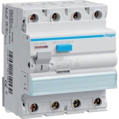 Автоматический выключатель остаточного тока CDC240J 40A 30mA AC 2P Hager цена и информация | Выключатели, розетки | hansapost.ee