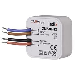 LED toiteplokk 8W 12V DC - ZNP-08-12 price and information | Toiteallikad ja toiteplokid | hansapost.ee