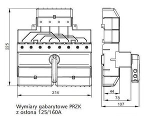 Выключатель источника питания 125A PRZK 4125-W02 цена и информация | Выключатели, розетки | hansapost.ee