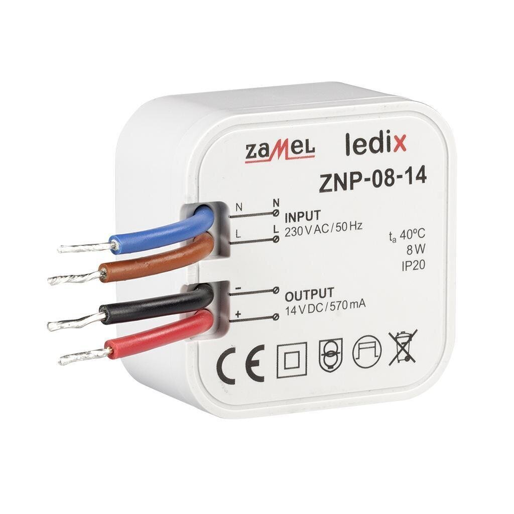 LED toiteplokk 8W 14V DC - ZNP-08-14 цена и информация | Toiteallikad ja toiteplokid | hansapost.ee