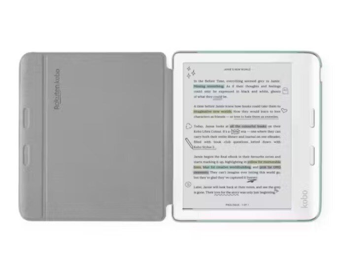 Kobo Libra Colour Basic SleepCover Case Garden Green цена и информация | Tahvelarvuti ümbrised ja kaaned | hansapost.ee