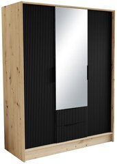 Шкаф Norel 150, коричневый/черный цена и информация | Шкафы | hansapost.ee