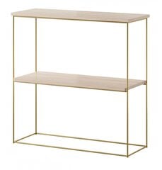 Полка ADRK Furniture Toni, коричневая/золотая цена и информация | Полки | hansapost.ee