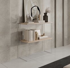 Полка ADRK Furniture Toni, коричневая/белая цена и информация | Полки | hansapost.ee
