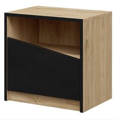 Тумбочка у кровати ADRK Furniture Atson, коричневая/черная цена и информация | Ночные шкафы | hansapost.ee