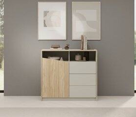 Комод ADRK Furniture Atson, коричневая/белая цена и информация | Комоды | hansapost.ee