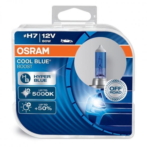 Auto pirnid Osram Cool Blue Boost H7 80W 12V P43T, 2 tk hind ja info | Autopirnid | hansapost.ee