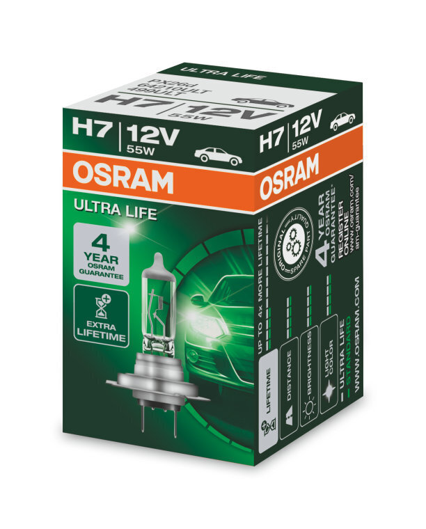 Autopirnid Osram Ultra Life H7, PX26D, 1 tk, karp цена и информация | Autopirnid | hansapost.ee