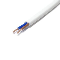 Гибкий кабель OMYp 2x0,75 300-500В плоский H03VVH2-F цена и информация | Кабели и провода | hansapost.ee