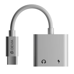 Devia adapter Smart USB-C - USB-C (port) + USB-C (port) white цена и информация | Адаптеры, USB-разветвители | hansapost.ee