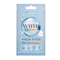 Näomask Bielenda Water Balance Moisturizing Sheet Mask, 1 tk hind ja info | Näomaskid ja silmamaskid | hansapost.ee