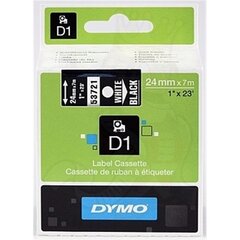 DYMO D1 teip 24mm x 7m valge mustaga hind ja info | Printeritarvikud | hansapost.ee