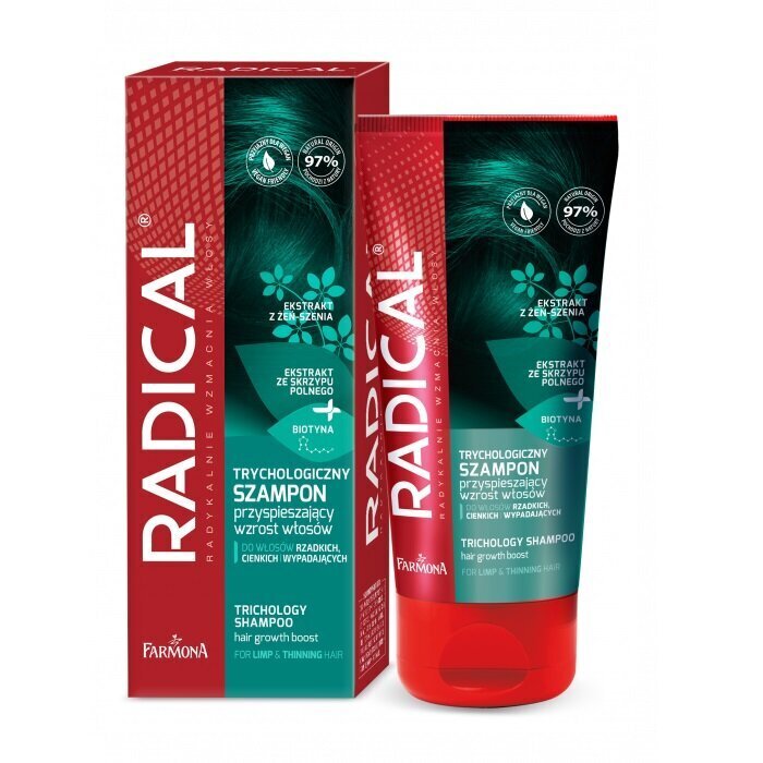 Šampoon Farmona Radical juuksekasvu kiirendav, 200 ml hind ja info | Šampoonid | hansapost.ee
