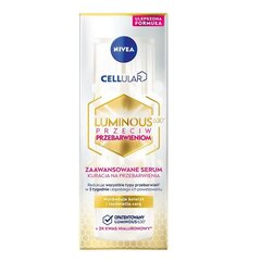 Näoseerum Nivea Seerum Cellular Luminous 630 Anti-pigmentatsioon, 30 ml hind ja info | Näoõlid, ampullid ja seerumid | hansapost.ee