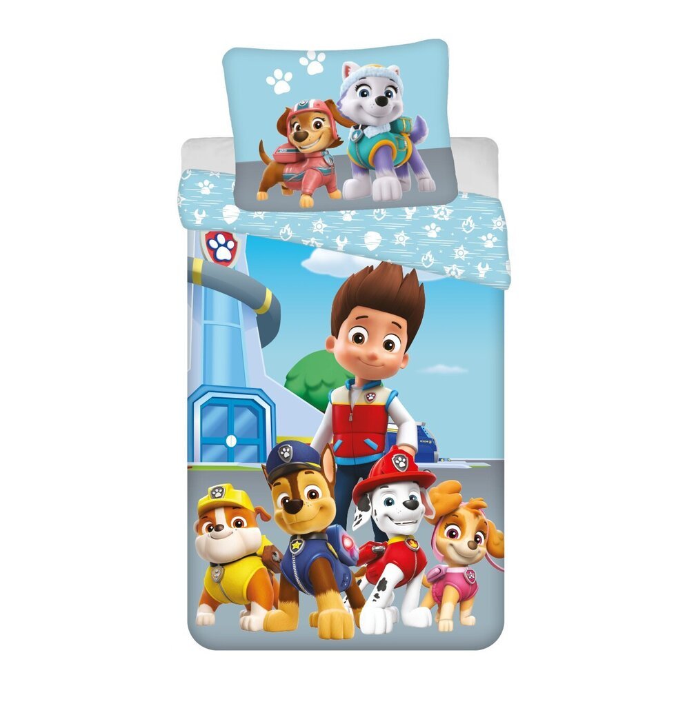 Laste voodipesukomplekt Paw Patrol, 140x200, 2-osaline цена и информация | Laste voodipesu | hansapost.ee