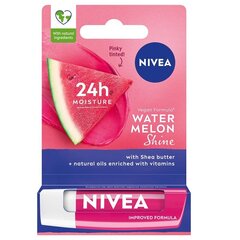 Huulepulk Nivea 24H Mett In Moisture Watermelon Shine, 4,8 g hind ja info | Huulekosmeetika | hansapost.ee