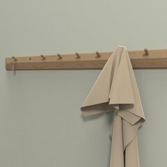 Wall rack AALBORG 100x2,3xH8,3cm, oak цена и информация | Вешалки для одежды | hansapost.ee