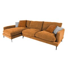 Угловой диван DAISY LC коричневый цена и информация | Диваны | hansapost.ee