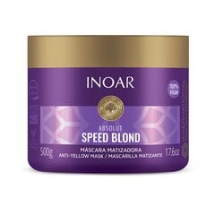 Kollast tooni vähendav juuksemask INOAR Speed Blond Mask 500 g hind ja info | Juuksemaskid, õlid ja seerumid | hansapost.ee