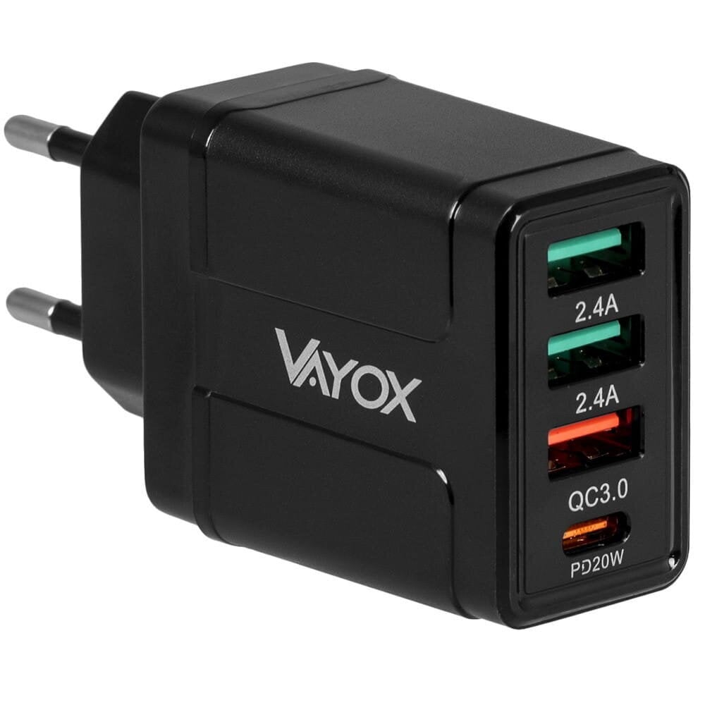 USB Quick Charge 3.0 + PD 32W premium line võrgulaadija VA0006 Vayox hind ja info | Laadijad mobiiltelefonidele | hansapost.ee