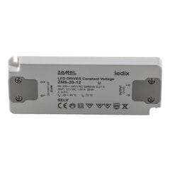 Светодиодный блок питания slim 20W 12V DC - ZNS-20-12 цена и информация | Источник питания | hansapost.ee