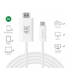 4smarts USB-C/HDMI, 2 метра цена и информация | Кабели и провода | hansapost.ee