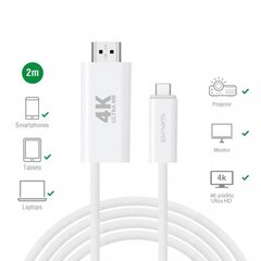 4smarts USB-C/HDMI, 2 года цена и информация | Кабели и провода | hansapost.ee