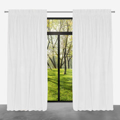 Ready-made velvet curtain PACIFIC on tape, 140x250, ZPAT-11 WHITE цена и информация | Занавески | hansapost.ee