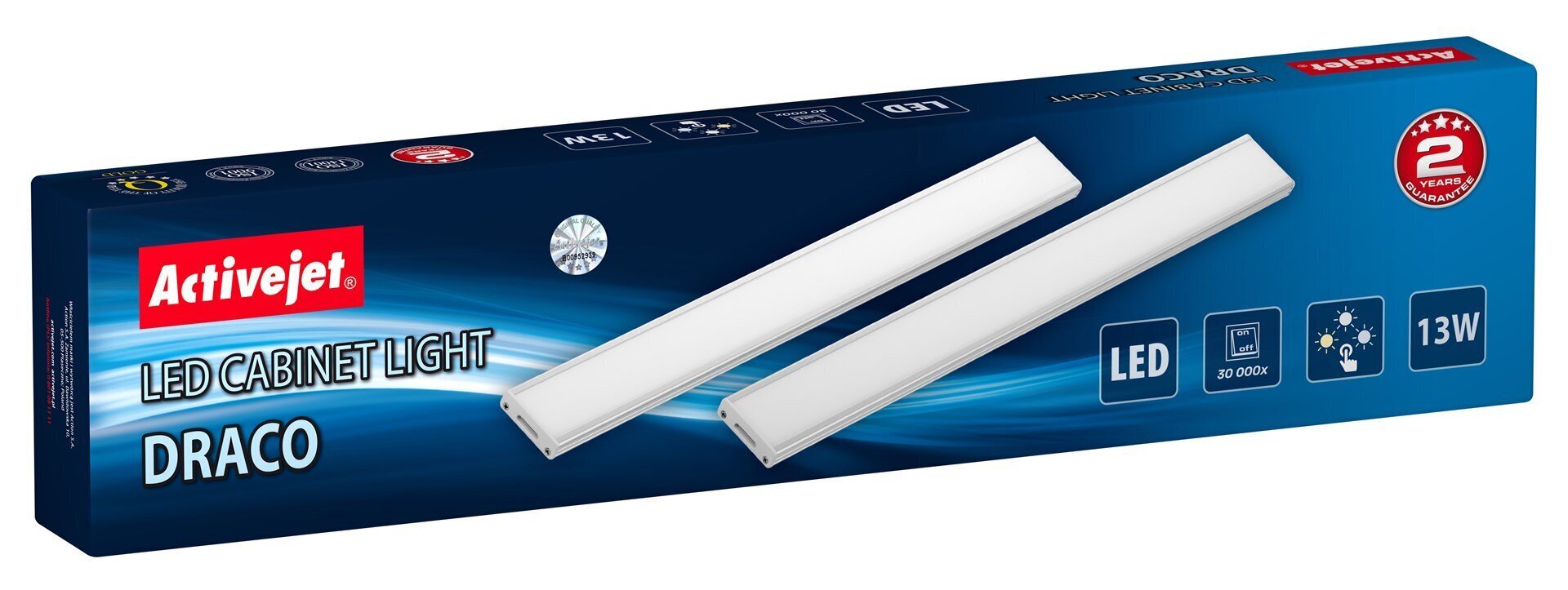 LED-valgustite komplekt kapi alla ActiveJet AJE-DRACO, 39,2x10,3x41,2 mm hind ja info | Muud tarvikud mööblile | hansapost.ee