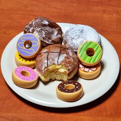 Viga Puidust Donuts Donata 6 tk hind ja info | Mänguasjad tüdrukutele | hansapost.ee