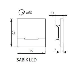 Kanlux trepivalgusti Sabik LED CW hind ja info | Seinavalgustid | hansapost.ee