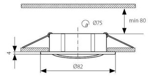 Kanlux sisseehitatud lamp Vidi CTC-5515 W hind ja info | Süvistatavad LED valgustid | hansapost.ee