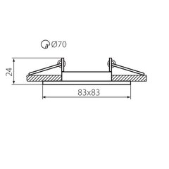 Kanlux sisseehitatud lamp Alor DTL-B price and information | Süvistatavad LED valgustid | hansapost.ee