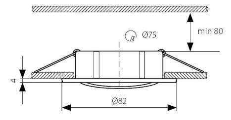 Kanlux sisseehitatud lamp Vidi CTC-5515 C/M цена и информация | Süvistatavad LED valgustid | hansapost.ee