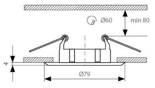 Kanlux sisseehitatud lamp Vidi CTC-5514 C/M hind ja info | Süvistatavad LED valgustid | hansapost.ee