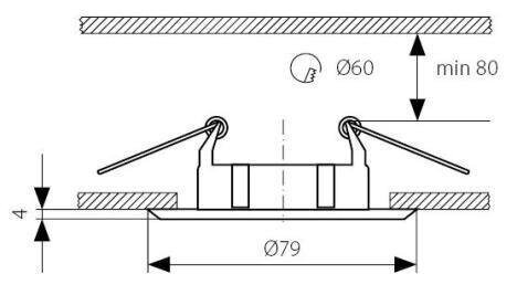 Kanlux sisseehitatud lamp Vidi CTC-5514 C/M hind ja info | Süvistatavad LED valgustid | hansapost.ee