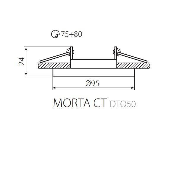 Kanlux sisseehitatud lamp Morta CT-DTO50-SR hind ja info | Süvistatavad LED valgustid | hansapost.ee