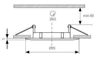 Kanlux sisseehitatud lamp Luto CTX-DS02B AB price and information | Recessed LED lights | hansapost.ee